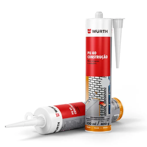 Adesivo Selante PU 40 Cinza 400 g Wurth